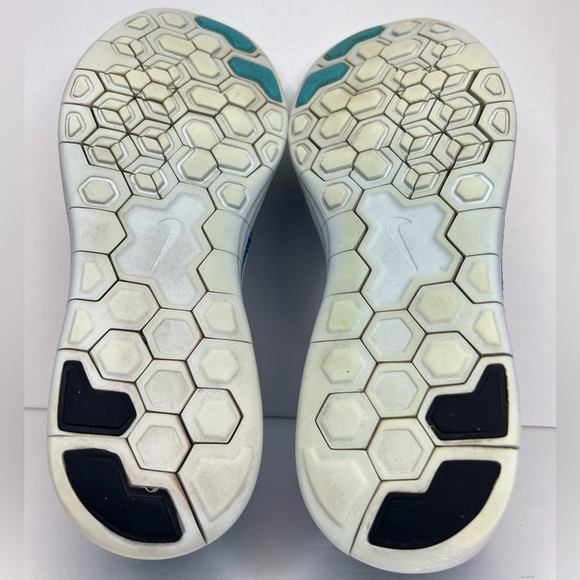 Nike Free RN Distance Womens Size 9M Coastal Blue/White 827116-401 Superb Clean - Picture 15 of 16